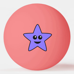Balle De Ping Pong Purple Happy Star Ping Pong Ball