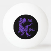 Balle De Ping Pong Purple Trex le Boss Dino (Dos)