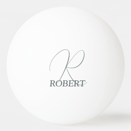Balle De Ping Pong Raquette de ping pong monogrammée vert mousse (Devant)