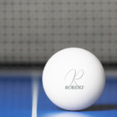 Balle De Ping Pong Raquette de ping pong monogrammée vert mousse (Filet)