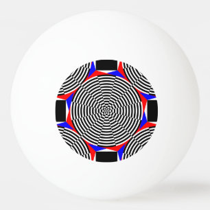 Balle De Ping Pong Rayonnement noir et blanc par Kenneth Yoncich