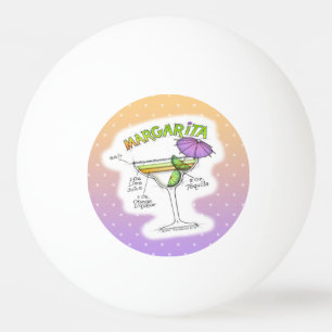 BALLE DE PING PONG RECETTE DE MARGARITA ART COCKTAIL