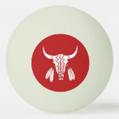 Balle De Ping Pong Red Ghost Dance Buffalo gg 1 étoile ping pong ball (Devant)