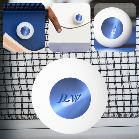 Balle De Ping Pong Réfraction bleue personnalisée