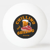 Balle De Ping Pong Refroidissant et grillant les boules de ping-pong (Dos)