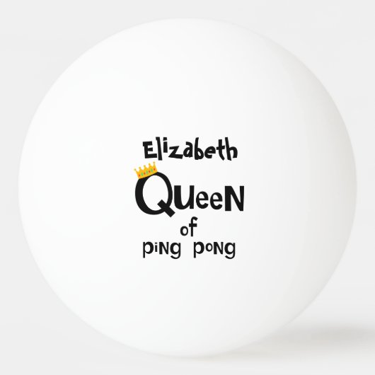 Balle De Ping Pong Reine de Ping Pong (Devant)