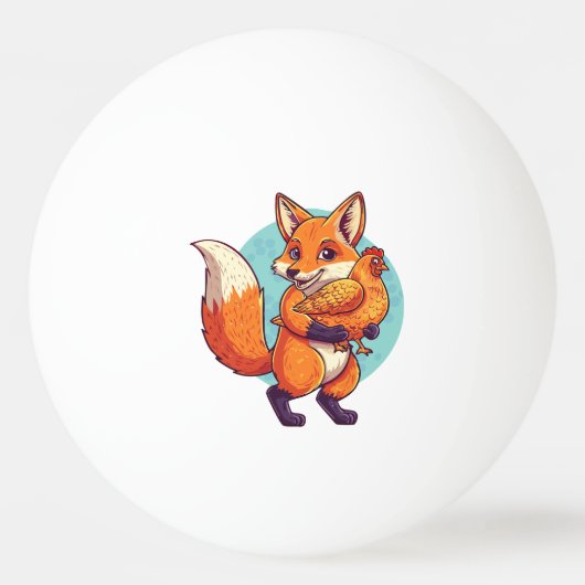 Balle De Ping Pong Renard roux (Devant)