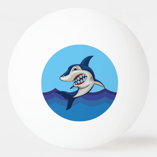 Balle De Ping Pong requin de plage cool (Devant)