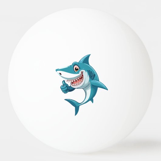 Balle De Ping Pong Requin mignon (Devant)