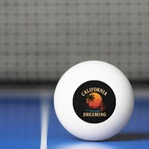 Balle De Ping Pong Rêverie californienne Pont Golden Gate Coucher de