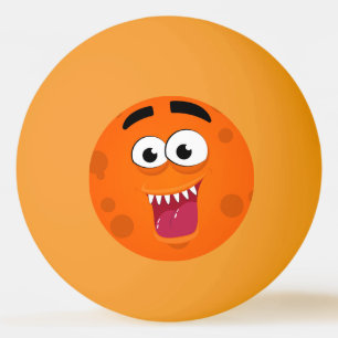 Balle De Ping Pong Rire Monstre Orange Personnaliser Ping Pong Ball