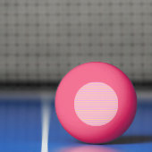 Balle De Ping Pong Rose Géométrique (Filet)