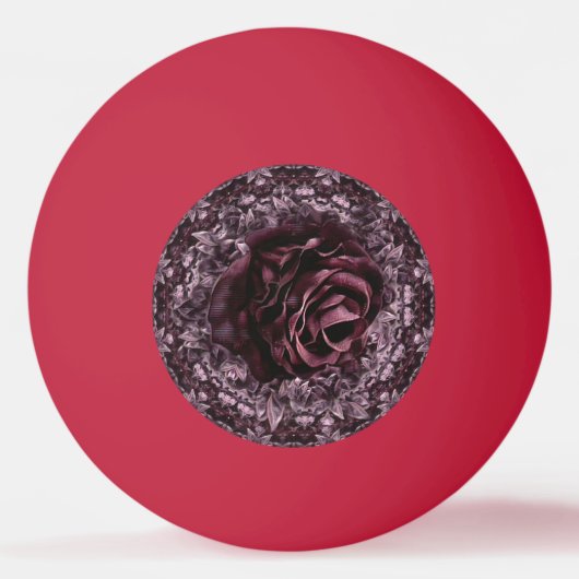 Balle De Ping Pong Rose Mandala (Devant)