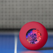 Balle De Ping Pong Roue bleue et rouge (Filet)