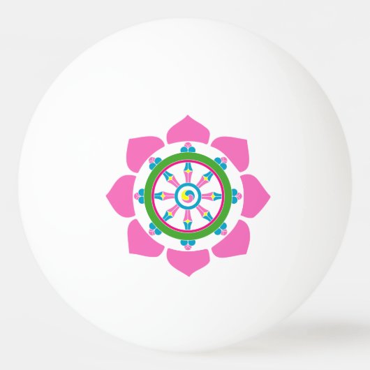 Balle De Ping Pong Roue de Dharma (Dos)
