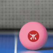 Balle de ping pong rouge Ghost Dance Buffalo 1 éto (Filet)
