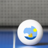 Balle De Ping Pong Rubber Ducky Aller nager (Filet)