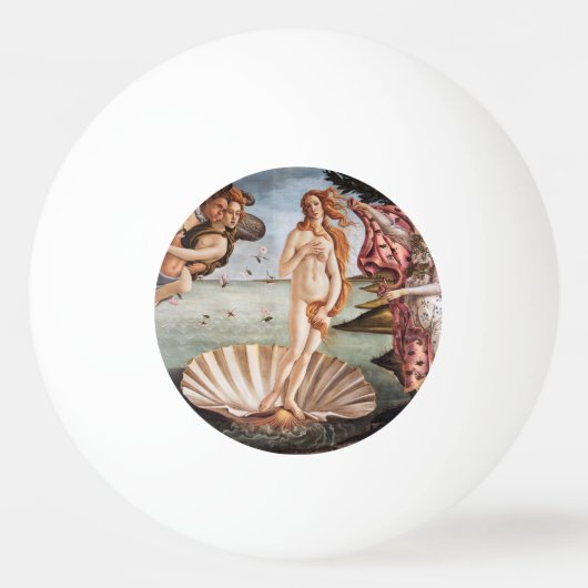 Balle De Ping Pong Sandro Botticelli - Naissance de Vénus (Devant)