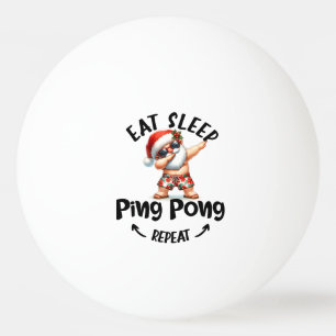 Balle De Ping Pong Santa Claus Dabbing manger la répétition de sommei