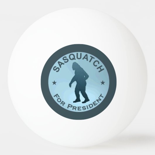 Balle De Ping Pong Sasquatch, Président (Devant)