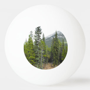 Balle De Ping Pong Scène de forêt et de montagne