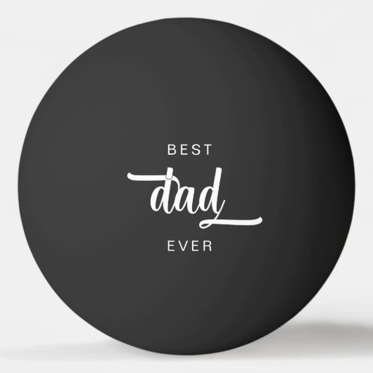 Balle De Ping Pong Script Meilleur Papa Actuel (Devant)