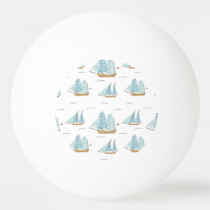 Balle De Ping Pong Seatime été Cute yachts avec voile