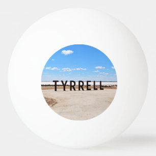 Balle De Ping Pong Sel et ciel au lac Tyrrell Australie