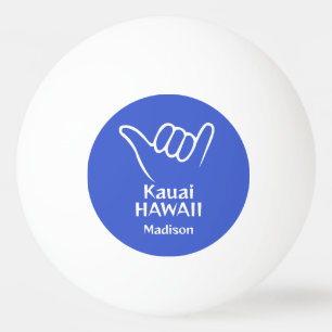Balle De Ping Pong Shaka de nom, emplacement et couleur personnalisés
