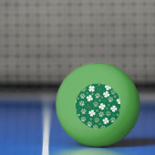 Balle De Ping Pong Shamrock et Empreinte de patte chanceux (Filet)