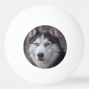 Balle De Ping Pong Sibérien Husky