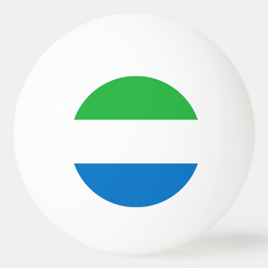 Balle De Ping Pong Sierra Leone Flag (Devant)