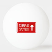 Balle De Ping Pong Signal routier de Mars (Dos)