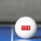 Balle De Ping Pong Signal routier de Mars (Filet)