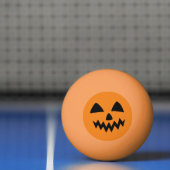 Balle De Ping Pong Simple Citrouille d'Halloween face fantôme flippan (Filet)