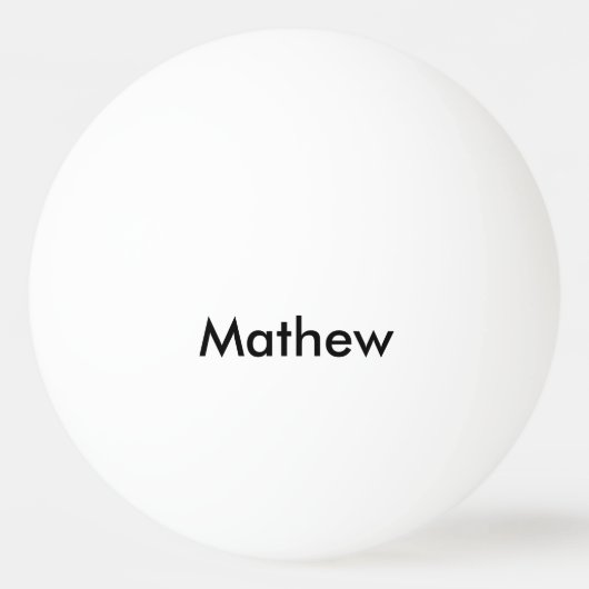 Balle De Ping Pong simple lettre initiale monogramme ajouter votre no (Devant)