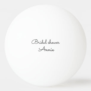 Balle De Ping Pong simple minimal ajoutez votre nom texte enterrement