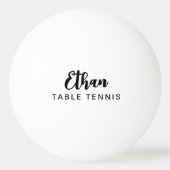Balle De Ping Pong Simple Table Tennis Script Nom Ping-Pong Ball (Dos)
