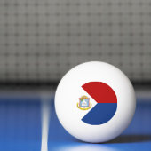 Balle De Ping Pong Sint Maarten Flag (Filet)