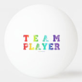 Balle De Ping Pong SlipperyJoe's Team Player mots gradient rainbow c (Dos)