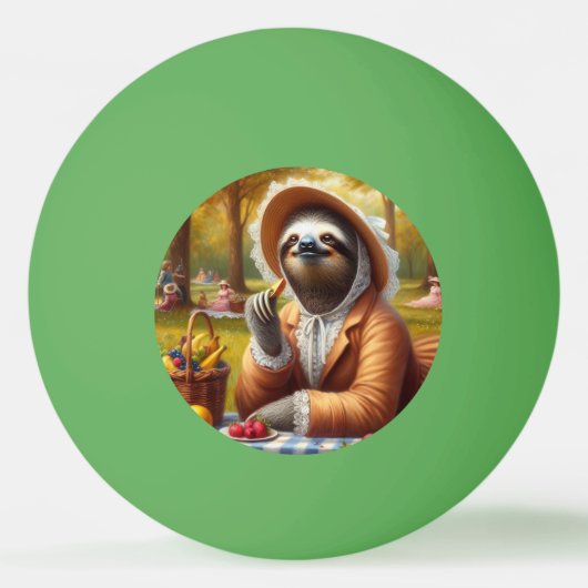 Balle De Ping Pong Sloth Picnic (Devant)