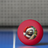 Balle De Ping Pong Sloth Santa Claus (Filet)
