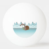 Balle De Ping Pong Snail mignon en Casquette dormant (Dos)