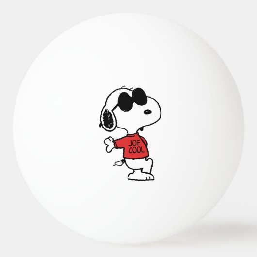 Balle De Ping Pong Snoopy "Joe Cool" debout (Devant)
