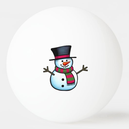 Balle De Ping Pong Snowman (Devant)