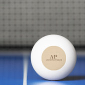 Balle De Ping Pong Sobre apparence de cuir beige (Filet)