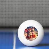 Balle De Ping Pong Souris de Noël (3) (Filet)