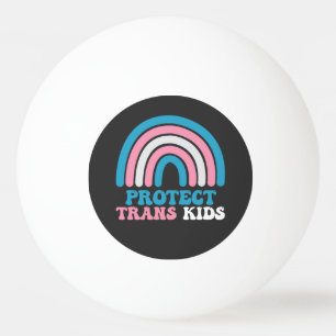 Balle De Ping Pong Soutien à la fierté LGBT Protéger les enfants tran
