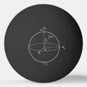 Balle De Ping Pong Sphère Bloch | Physique / Maths Quantum Bit (Dos)