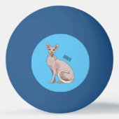 Balle De Ping Pong Sphynx cat (Dos)